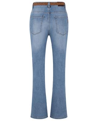 Bootcut-Jeans mit hoher Taille und Gürtel The Subtle BRUNELLO CUCINELLI