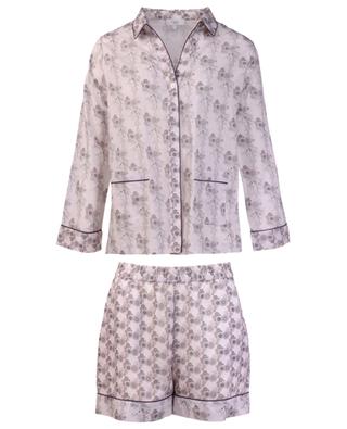 Yoyosi floral cotton shorts and shirt pyjama set KARMA ON THE ROCKS
