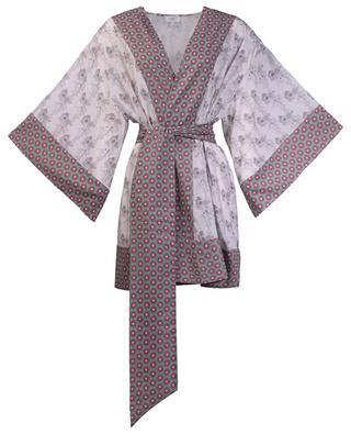 Kimono court en coton fleuri Osaka KARMA ON THE ROCKS