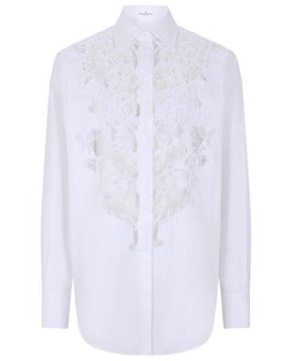 Poplin and lace oversize shirt ERMANNO SCERVINO