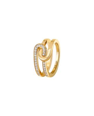 Maillon Star PM yellow gold and diamond ring DINH VAN