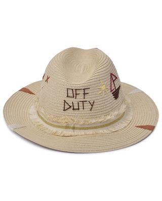 Off Duty embroidered braided hat THE HAT GANG