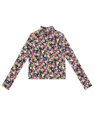 Prateria long-sleeved girl's T-shirt with stand-up collar DOLCE & GABBANA