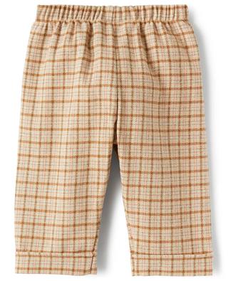 Straight-leg checked baby trousers IL GUFO