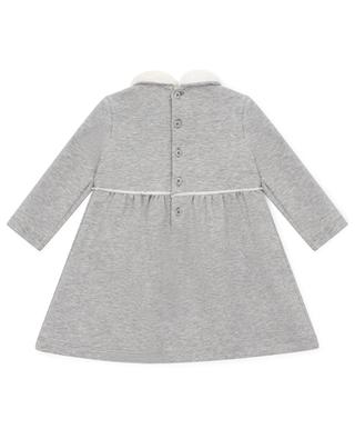 Baby sweat dress with plush appliqué IL GUFO