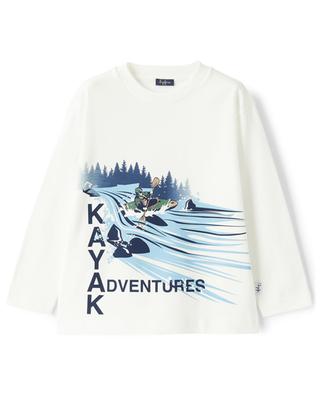 Jungen-Langarm-T-Shirt Kayak Adventures IL GUFO