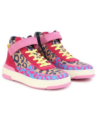 Leopard printed girls' high-top sneakers MARC JACOBS