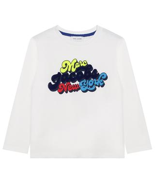 Langärmeliges Jungen-T-Shirt aus Baumwolle mit Logoprint MARC JACOBS