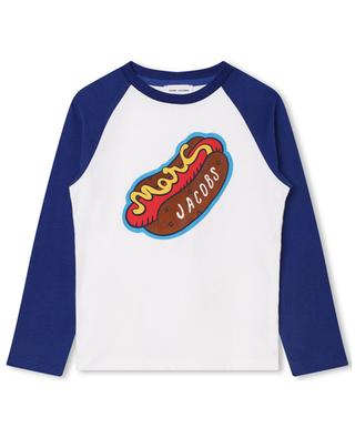 Langärmeliges Jungen-T-Shirt aus Baumwolle Hot Dog MARC JACOBS