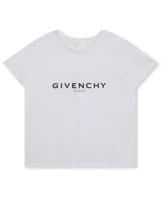 T-shirt fille à manches courtes imprimé Logo GIVENCHY