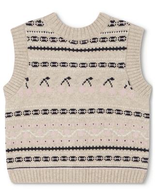 Brianna girls' jacquard knit vest BONPOINT