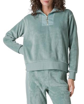 Fleece-Sweatshirt mit Stehkragen und Zip DEHA