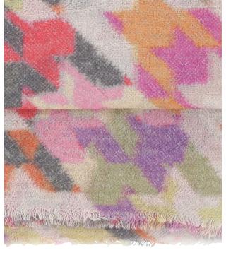 Macro wool and cashmere square scarf MALA ALISHA