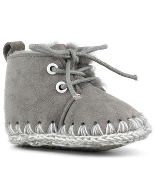 Infant Lace-up warm baby slippers MOU