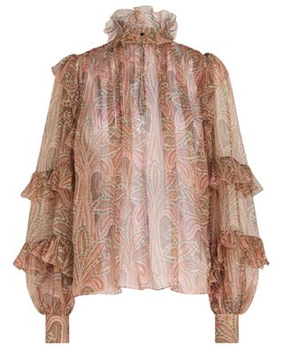 Bluse aus Seiden-Kreppon Paisley Floral ETRO