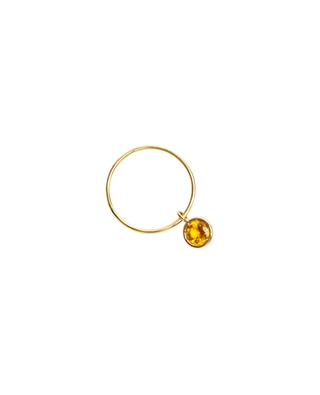 Mini Circles Small yellow gold and citrine ring LSDJEWELS