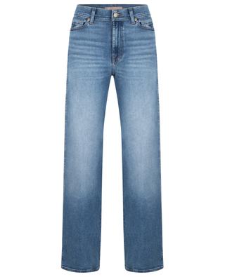 Lotta Luxe Vintage cotton and modal straight-leg jeans 7 FOR ALL MANKIND