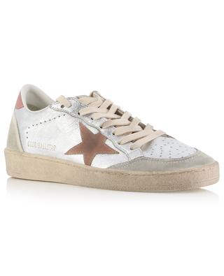 Ball Star metallic sneakers with pink star GOLDEN GOOSE