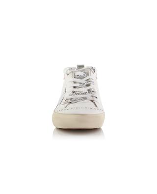Hohe Sneakers mit silbernem Stern Mid-Star GOLDEN GOOSE