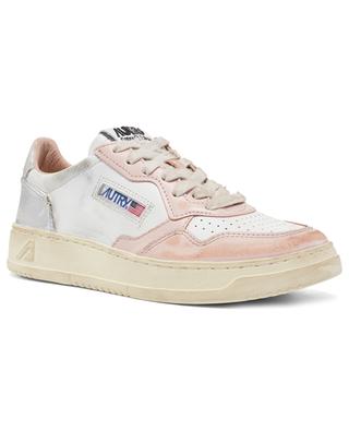 Medalist Super Vintage low-top sneakers with pink and silver details AUTRY