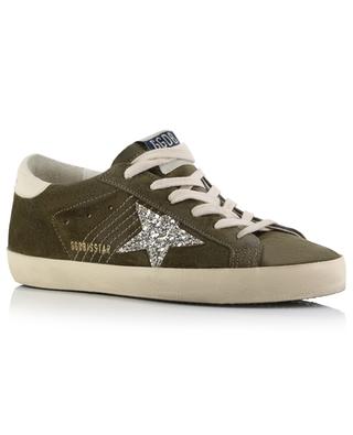 Super-Star suede low-top sneakers with glitter star GOLDEN GOOSE