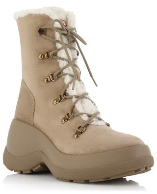 Resile Trek lined wedge lace-up ankle boots MONCLER