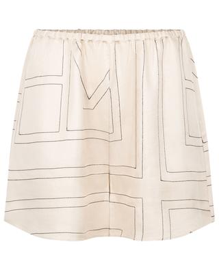 PJ monogram silk shorts TOTÊME