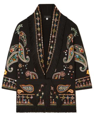 Inner Energy embroidered wool oversize cardigan ALANUI