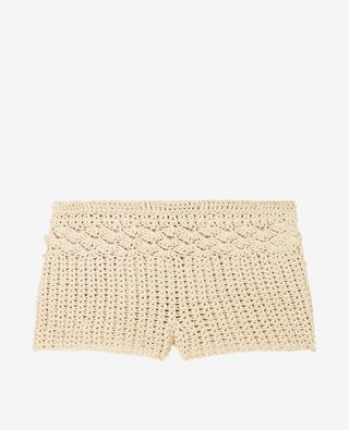 A Love Letter to India crochet shorts ALANUI