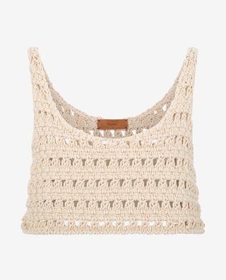 A Love Letter To India cropped crochet top ALANUI