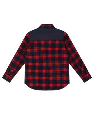 Checked boy's flannel and nylon shirt MONCLER