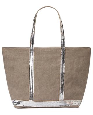 L tote bag in linen and sequins VANESSA BRUNO