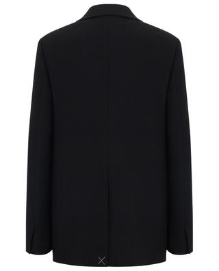 Tailoring textured wool straight fit blazer JIL SANDER