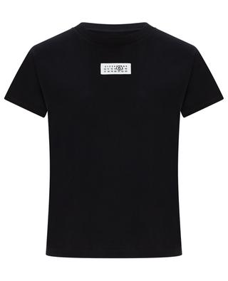 Kurzärmeliges T-Shirt aus Baumwolle 123 6 Patch MM6