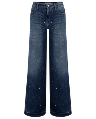 Ausgestellte ausgewaschene Jeans mit Kristallen Aimee CAMBIO