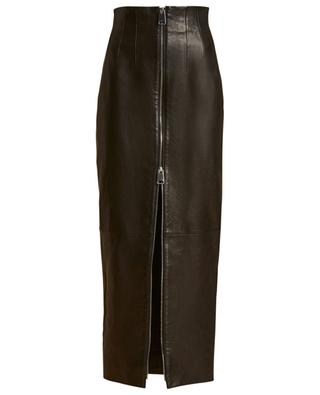 The Ruddy long fitted leather skirt KHAITE