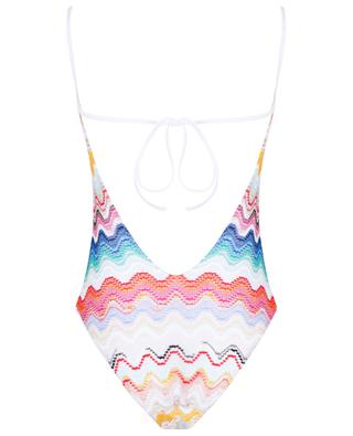 Glittering knit swimsuit with V-shaped cut-out MISSONI