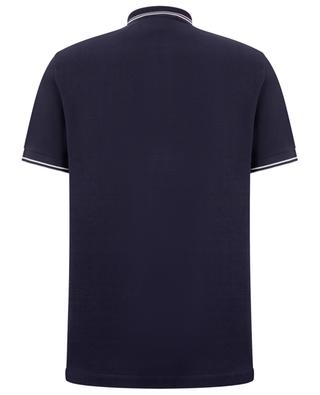 Slim-Fit-Kurzarm-Polohemd mit gestreiften Bündchen 2SC18 STONE ISLAND