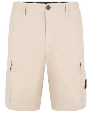 L0803 Garment Dyed stretch cotton canvas Bermuda shorts STONE ISLAND