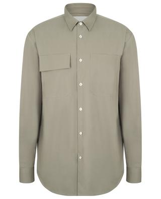 Organic cotton shirt with flap and patch pocket JIL SANDER