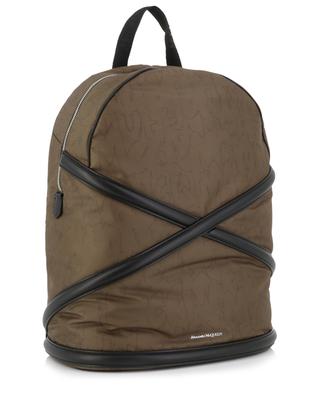 Harness nylon jacquard and leather backpack ALEXANDER MC QUEEN
