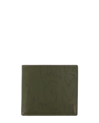 McQUEEN Graffiti printed leather wallet 8cc ALEXANDER MC QUEEN