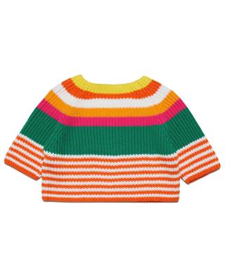 Short-sleeved girl's striped jumper MARNI