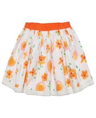 Sunny Day flared girl's poplin skirt MARNI