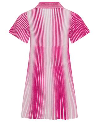 Striped girl's knit polo dress MISSONI