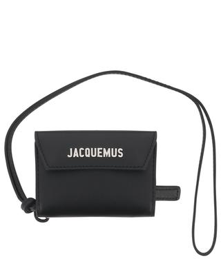 Le Porte Jacquemus mini wallet with lanyard in leather JACQUEMUS