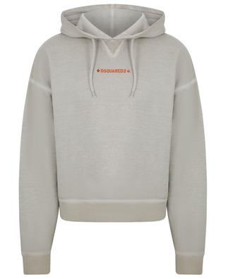 Cipro Fit faded logo printed hooded sweatshirt DSQUARED2