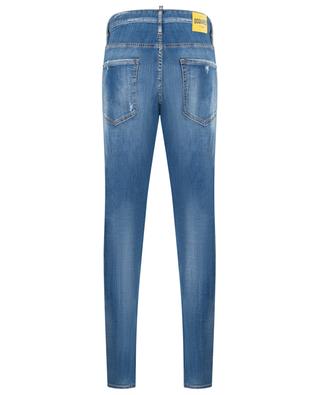 Ausgewaschene bestickte Slim Fit Jeans Cool Guy Medium Wash DSQUARED2