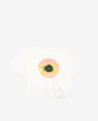 T-shirt fille en coton bio à nouer Fusion CHLOE