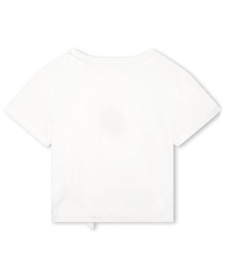 Fusion organic cotton girl's T-shirt with knot CHLOE